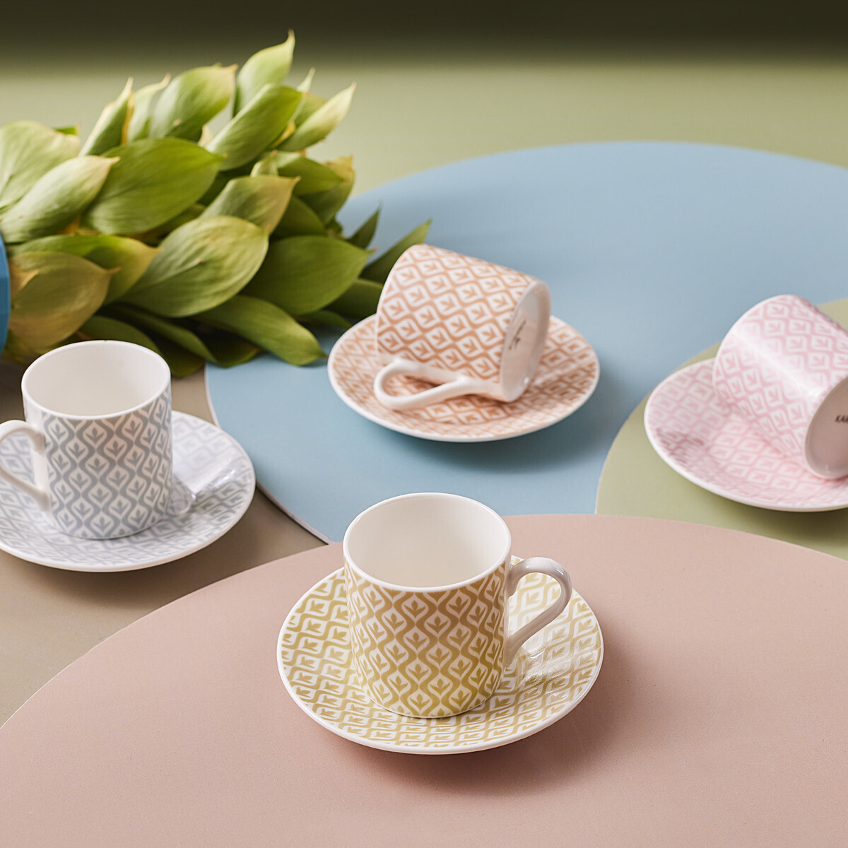 KARACA The Painter 4 Person Coffee Cup