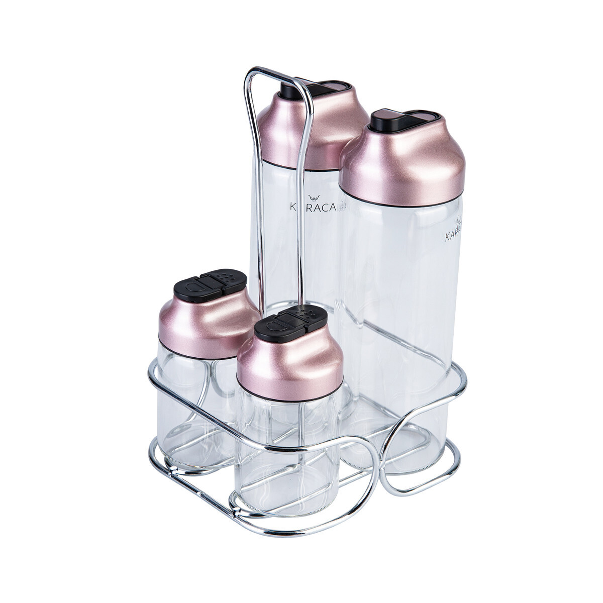 KARACA Dimple Rosegold 5 Pieces Salata Set