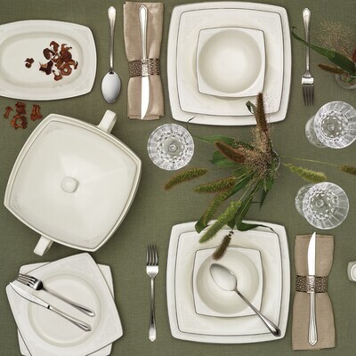 KARACA Zeyna 60 Pcs Dinnerware Set Square KARACA Zeyna 60 Pcs Dinnerware Set Square