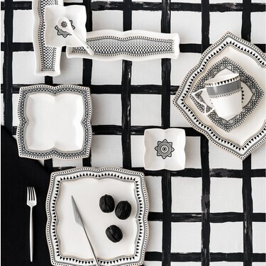 Open Box - KARACA Globe 32 Piece Breakfast Set Square Open Box - KARACA Globe 32 Piece Breakfast Set Square