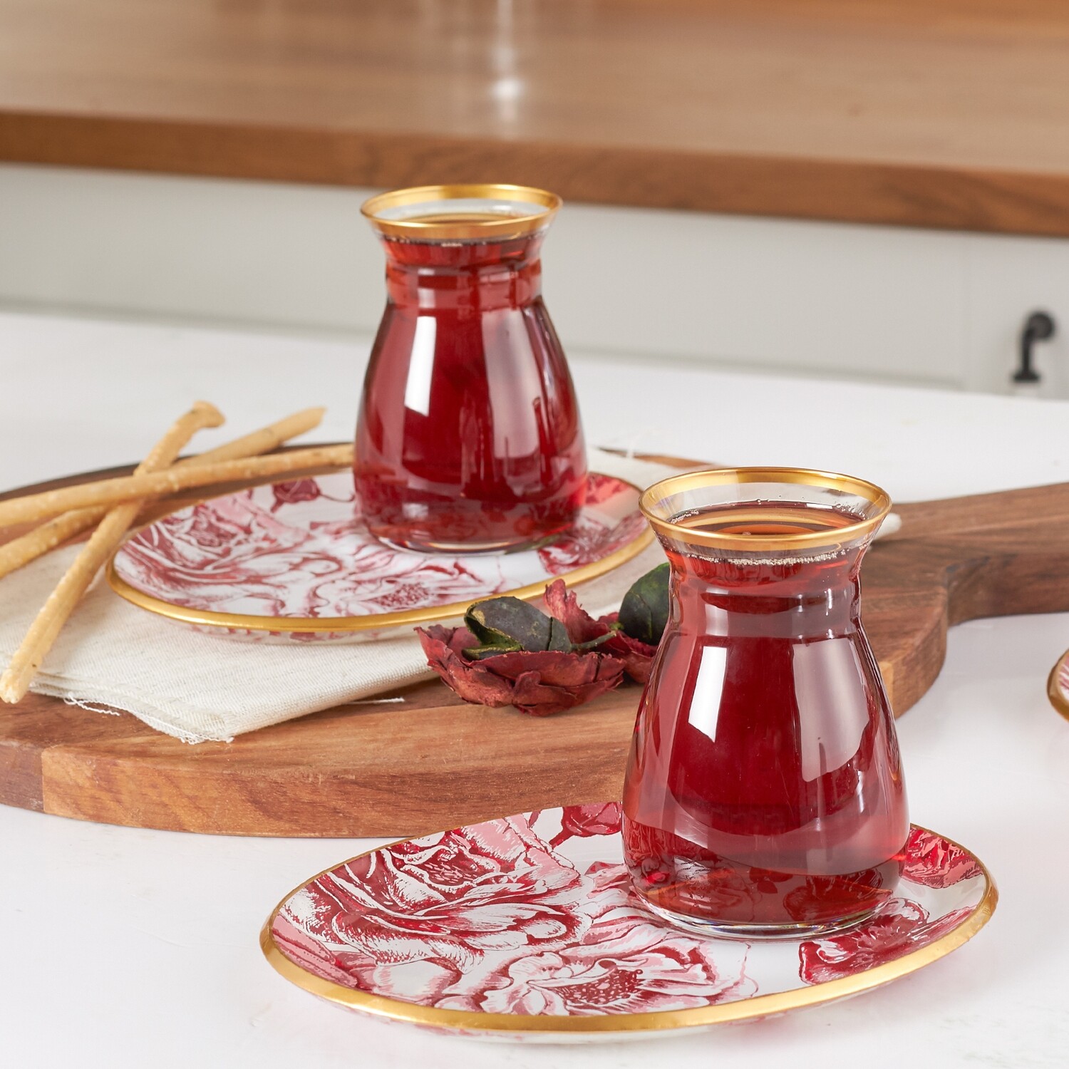 KARACA Rosa 12 Pieces Tea Set