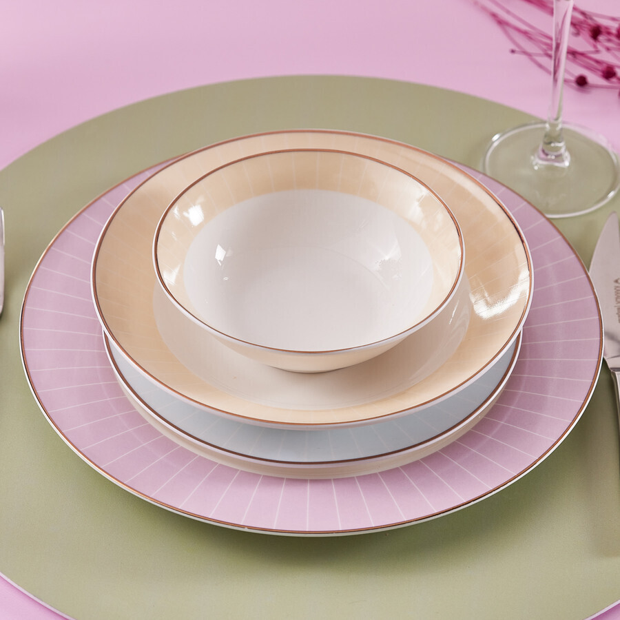 KARACA Soft 24 Pieces Dinnerware - Dinner Set