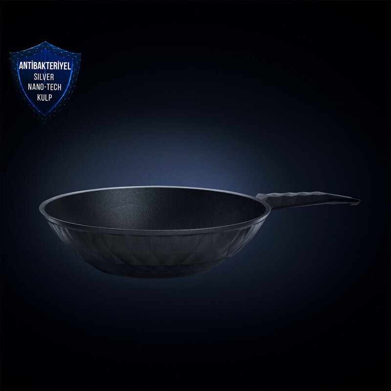 KARACA Bio Diamond Antibacterial Kulp Wok 28cm 2,9L Induction Safe