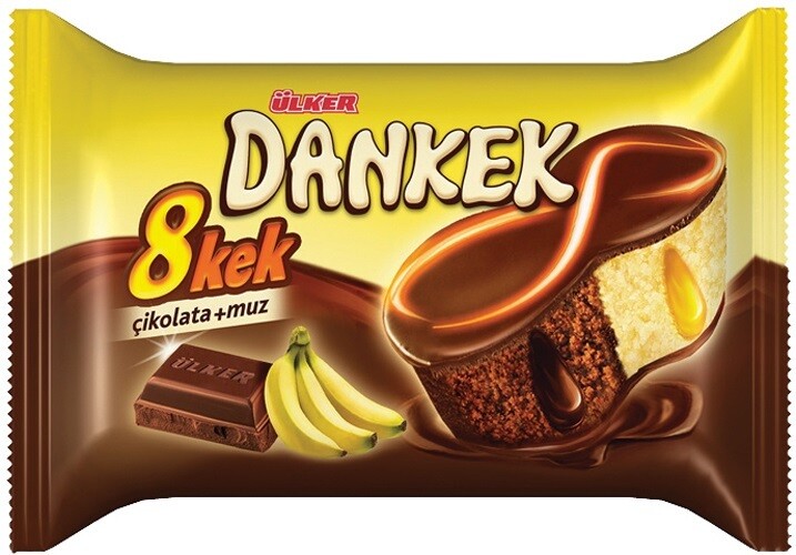 ULKER Dankek 8 Cake Banana Chocolate 55g