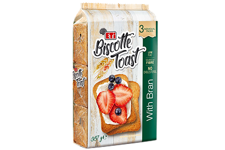 Etimek Biscotte Toast wheat  3 pk 375 gr