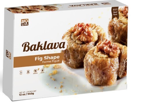 MODA Bulbul Yuvasi - Fig Shape Baklava Walnut with Gift Box 12oz (9pcs)