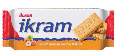 ULKER IKRAM Biscuit W Hazelnut 84g