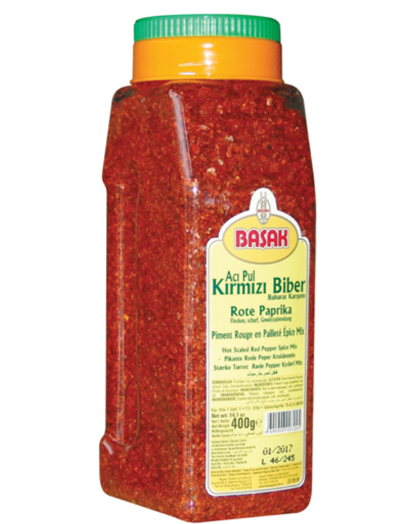 BASAK Hot Scaled Red Pepper (Pul Biber) 400g