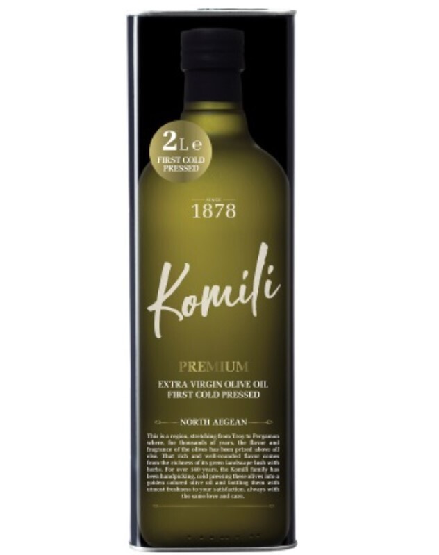 Komili Extra Virgin First Cold Press Olive Oil 2Lt Can