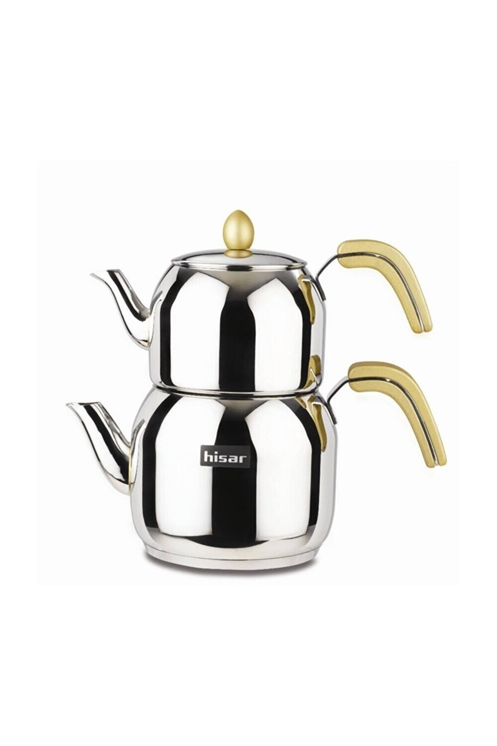 HISAR Monaco Golden Tea Pot - Teapots - Caydanlik Set Big