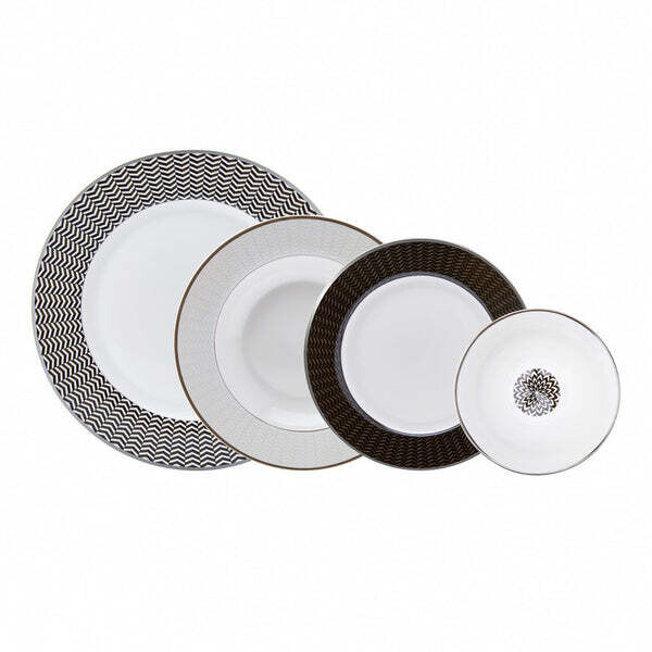 KARACA Debbie 6 Person Dinnerware Set Rnd