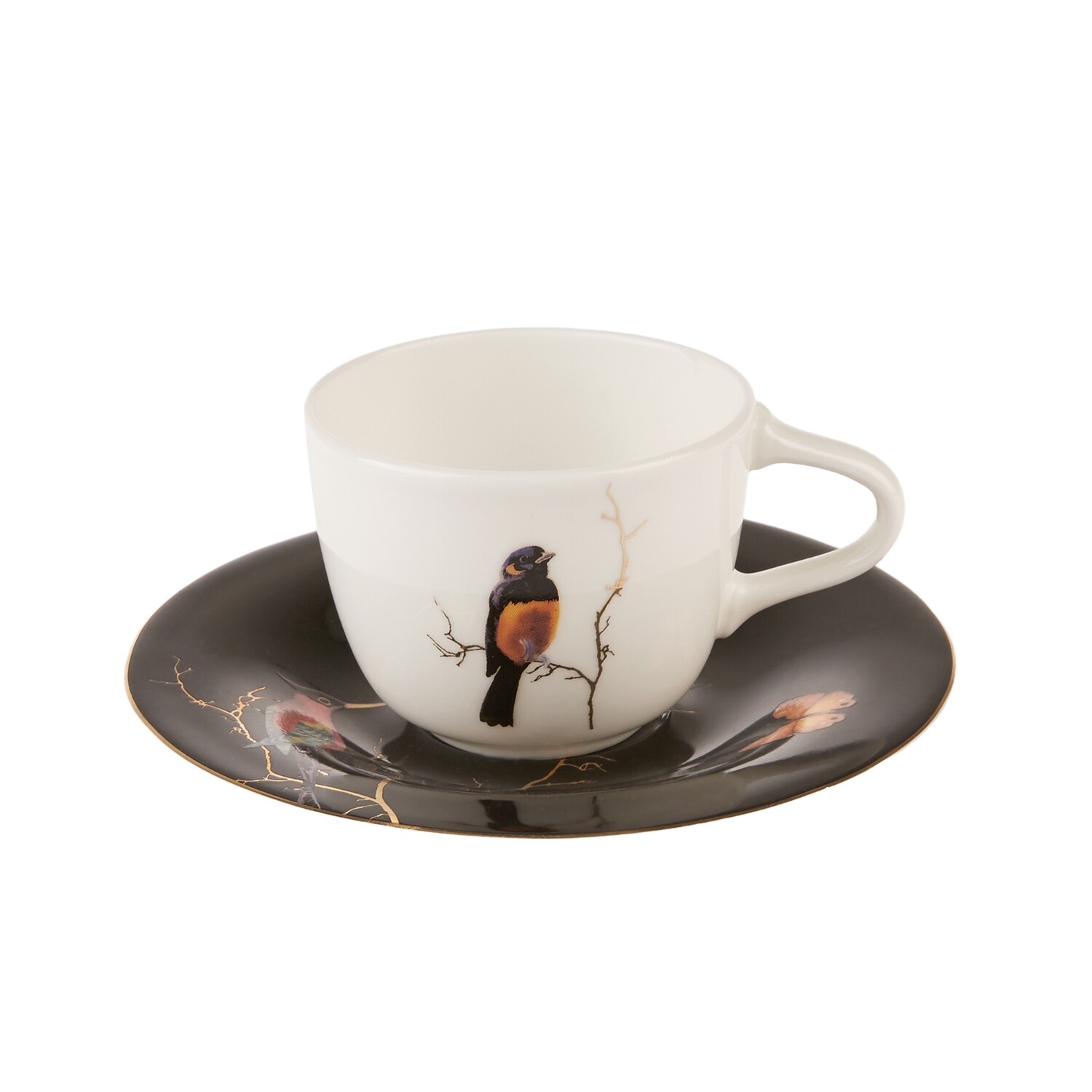 KARACA Fine Pearl Grace Black Coffee Cup For 6 Persons