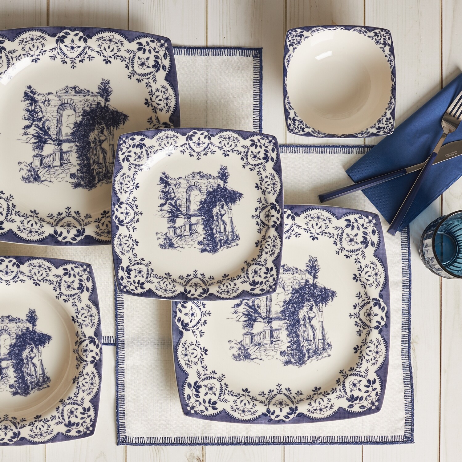KARACA Hiedra Blues 24pcs Dinnerware Set