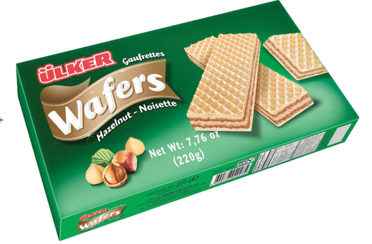 ULKER Delux Hazelnut Wafers 220g