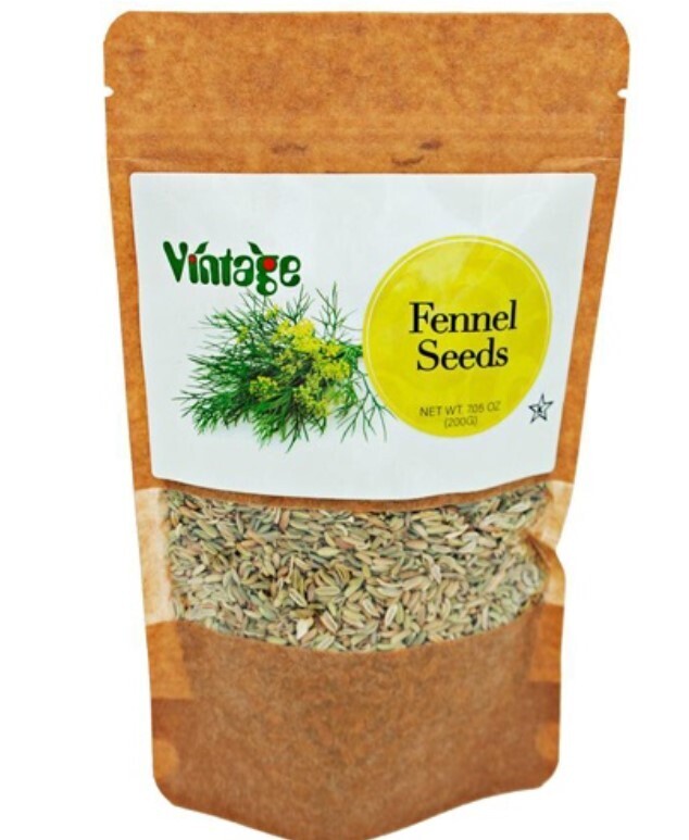 Vintage Fennel Seeds 200Gr Rezene Cekirdegi
