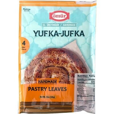 OMUR Square Yufka - Pastry Leaves 500g Bag