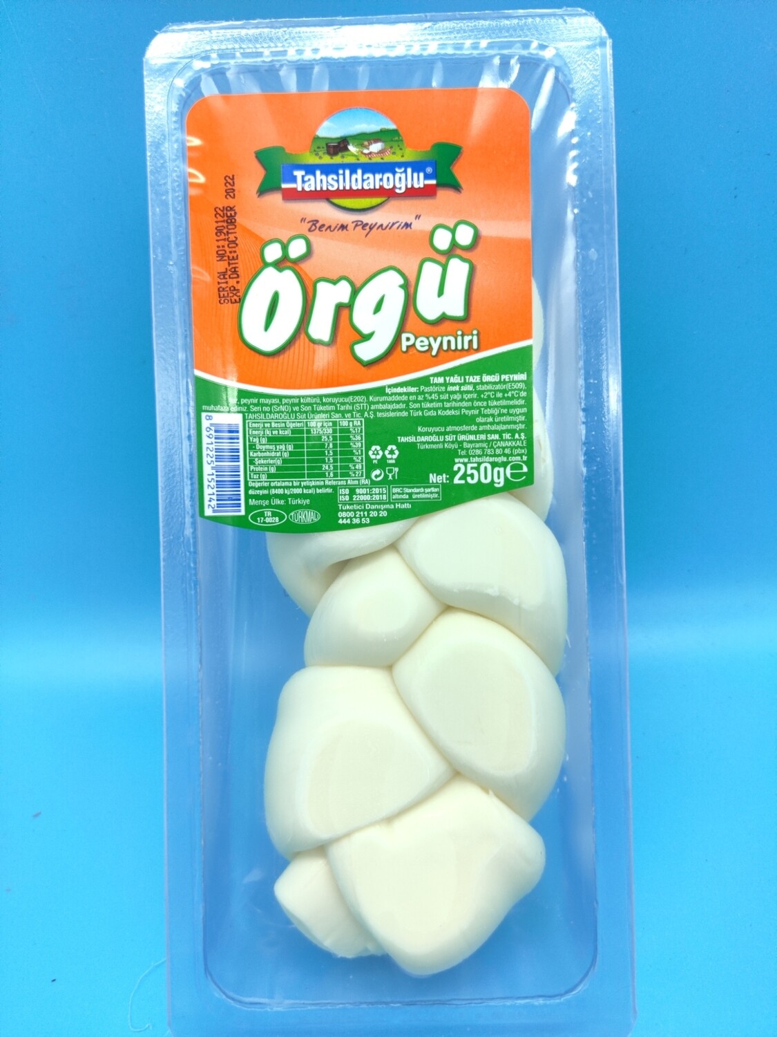 Tahsildaroglu Knitting Cheese Orgu Peyniri 250g vac pack