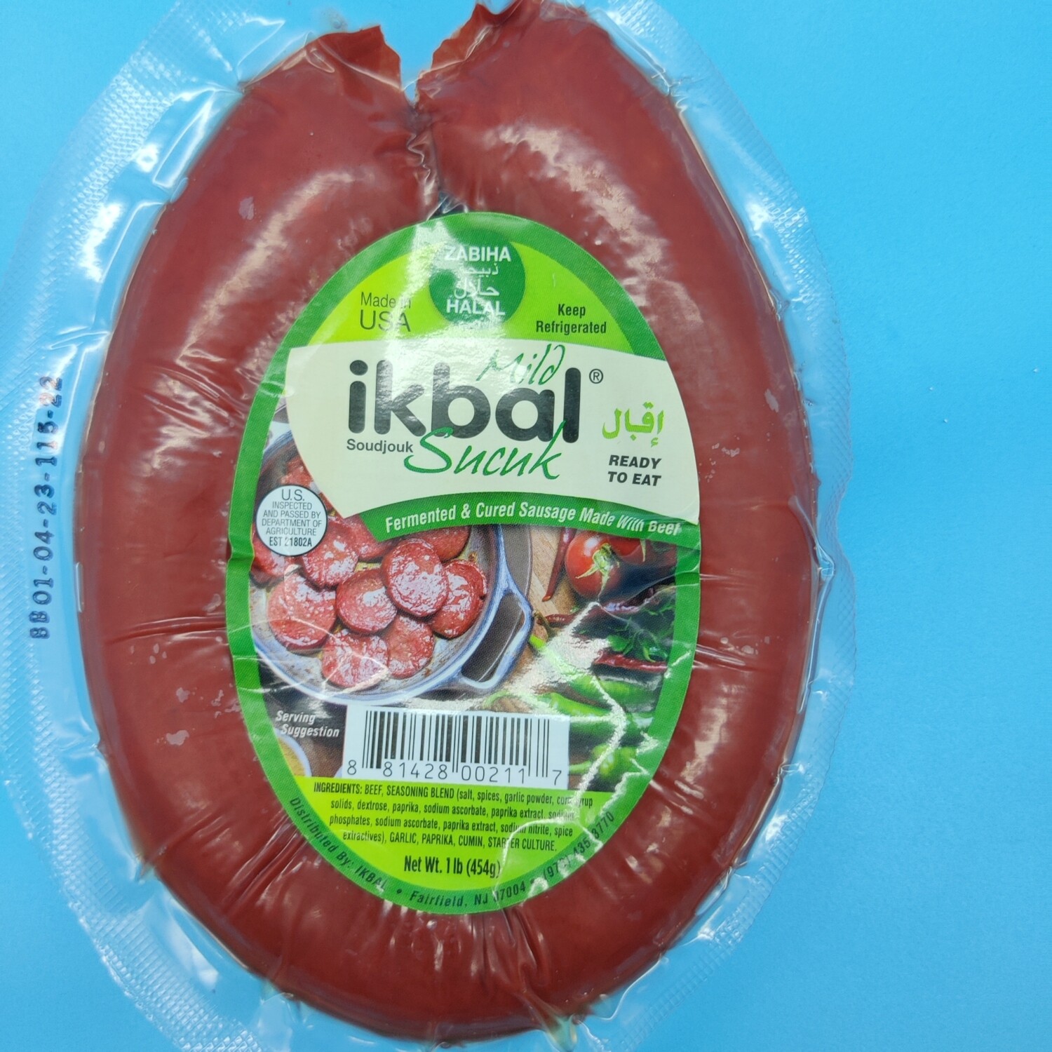 Ikbal Mild Sucuk Soujouk Halal -16oz