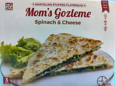 MODA Spinach & Cheese Gozleme 3pcs 12oz