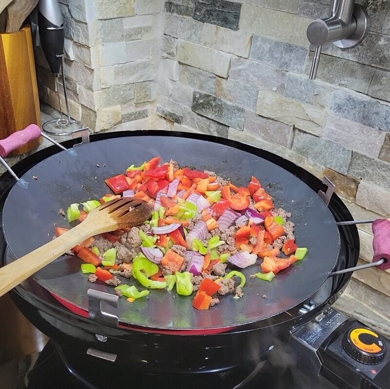 Electrical Grill &amp; Cooking Sheet - Elektrikli Sac Kavurma / Yufka Gozleme Bazlama Ekmek Saci Vok Tava 110 Volt Us Plug