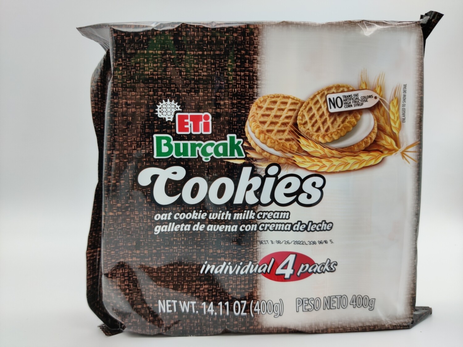 ETI Whola Digestive Cookies With Milk Cream 400g
