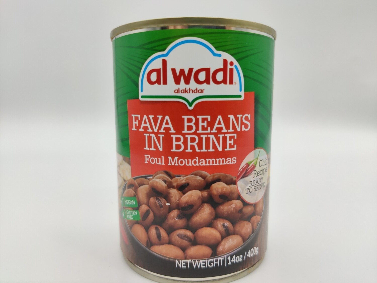 Al Wadi Fava Beans In Brine 14oz Tin