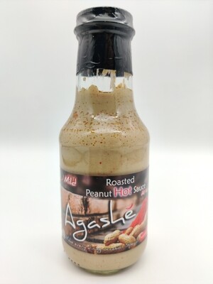 Agashe Roasted Peanut Sauce Hot 310g Glass