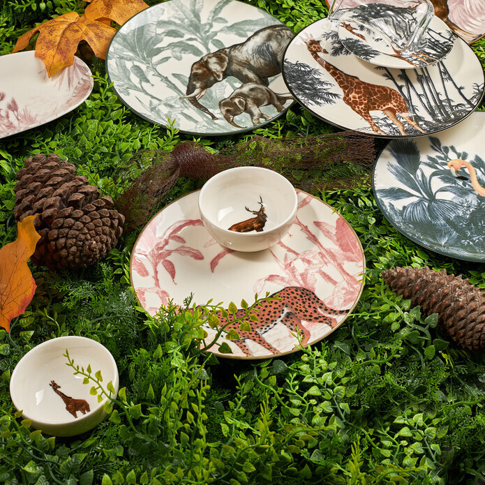 KARACA Jungle 26pcs Breakfast Set Round