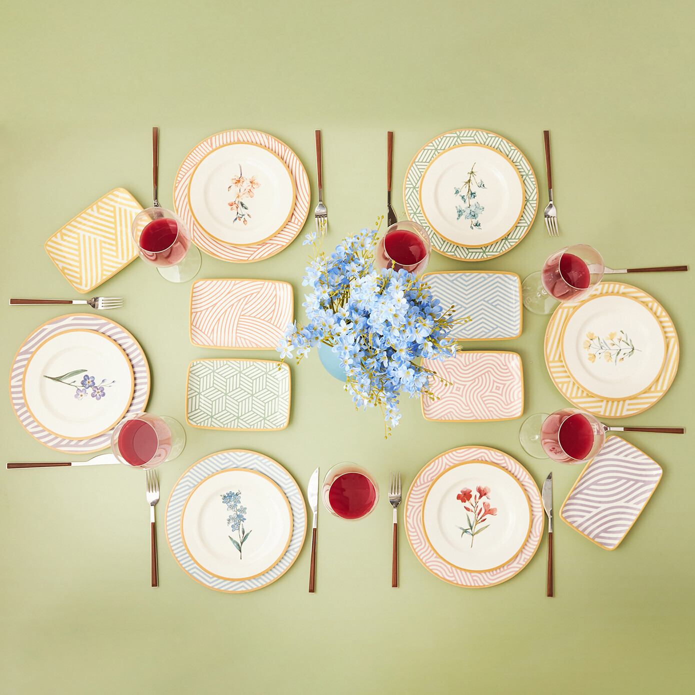 KARACA Botanica V2 For 6 People 18pcs Yemek Takimi