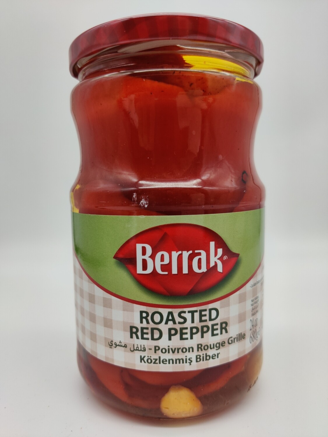 BERRAK ROASTED RED PEPPER 680G GLASS