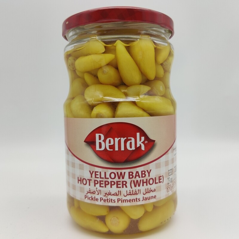 BERRAK Biberiye Tursusu Isot 380mL Yellow Baby Hot Pepper