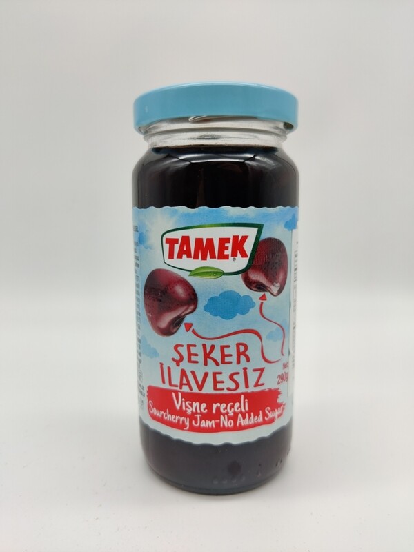 TAMEK Sugar Free Sour Cherry Jam 290g Glass