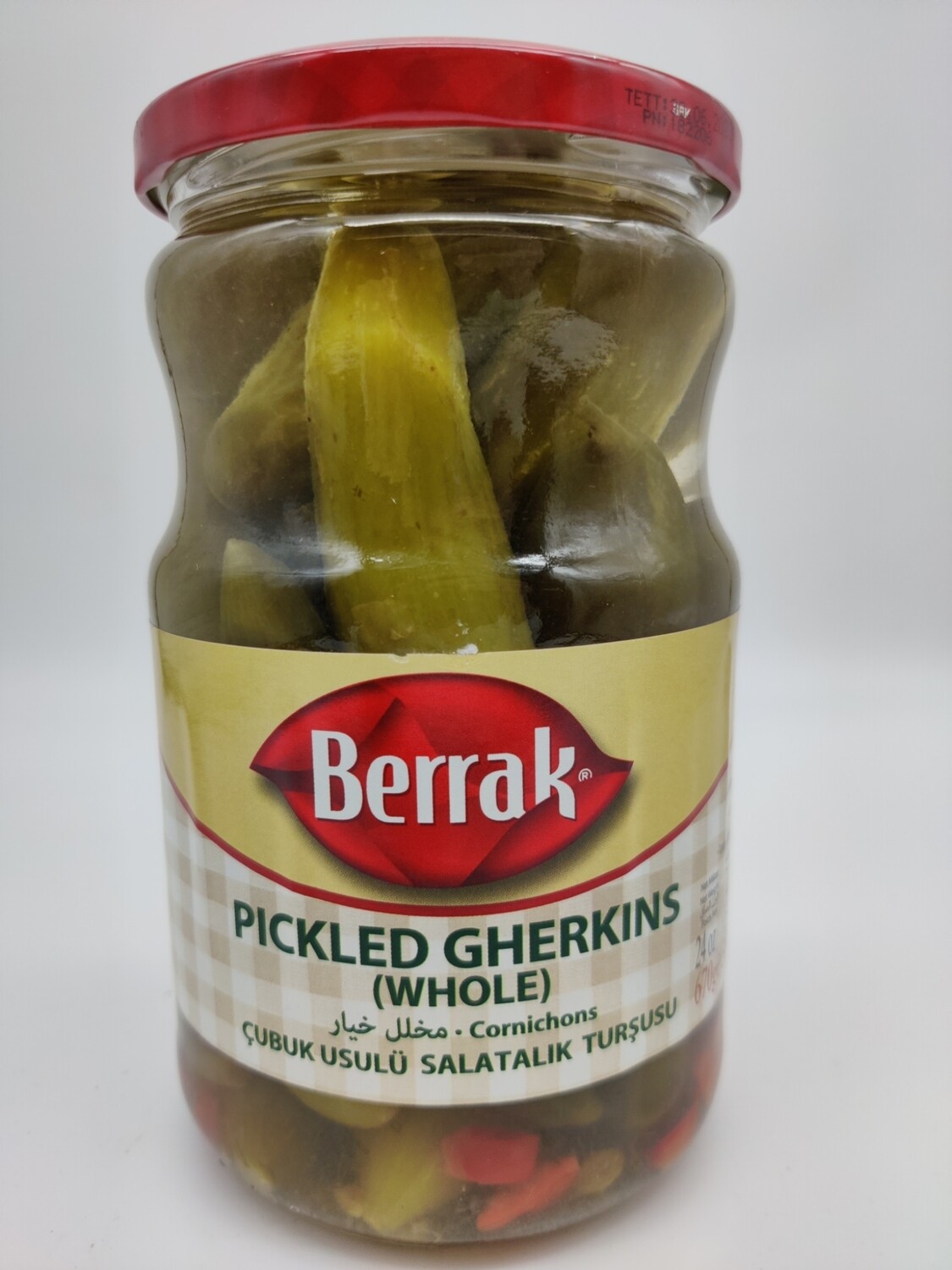 BERRAK GHERKIN PICKLES (SALATALIK TURSU) 670G GLASS