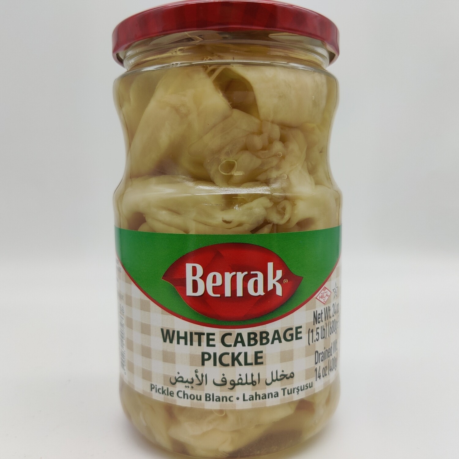 BERRAK Pickled Cabbage Lahana Tursusu 720mL Glass