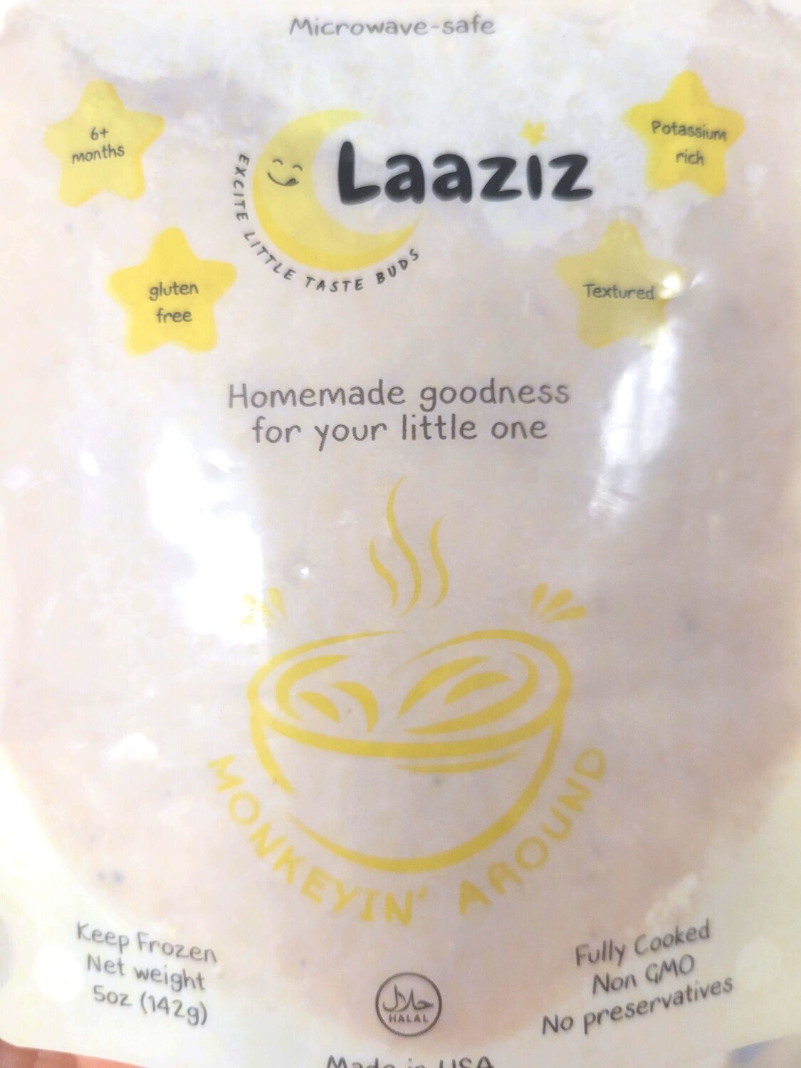 Laaziz Monkeyin' Around Halal Baby Foods 5oz