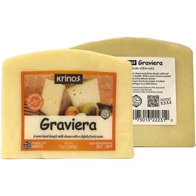 KRINOS Graviera Cheese Wedge 200g