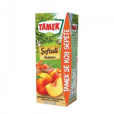 TAMEK Peach Juice 200mL TP Seftali Nectar
