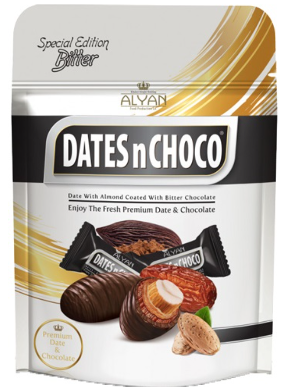 Alyan Dates N Choco Dark Chocolate Covered Dates W Almond 90g