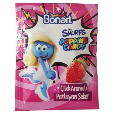 BONART Halal Popping Candy (Patlayan Seker) Strawberry 12 Gr