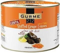 GURME 212 Gourmet Lentil Stuffed Grape Leaves 2kg Can