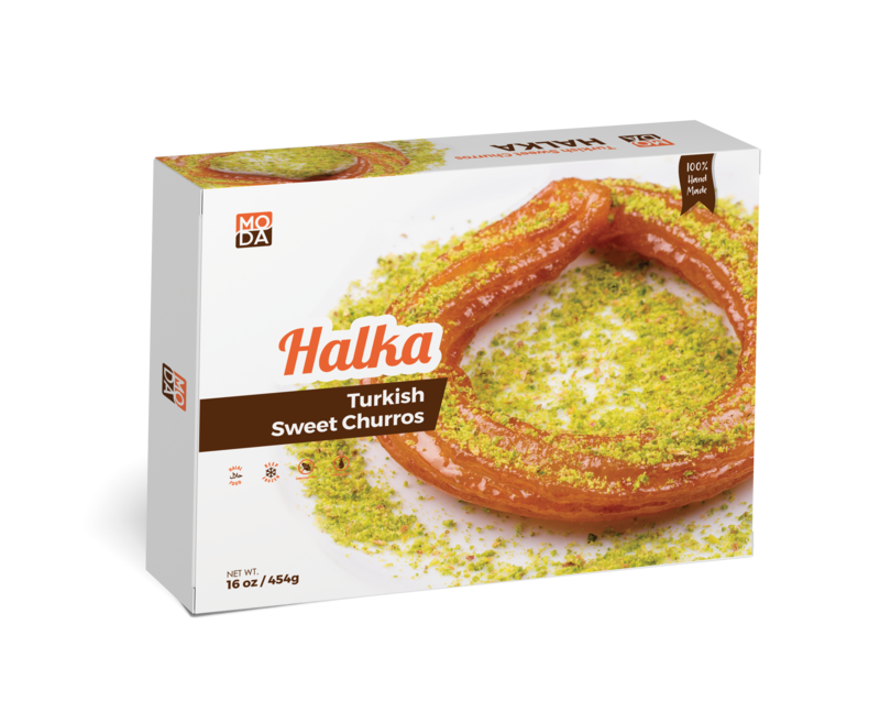 MODA Turkish Sweet Churros Halka Tatli Baklava 16oz