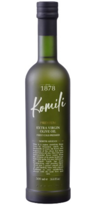 KOMILI EXTRA VIRGIN OLIVE OIL (FIRST COLD PRESSED) 500 ML GLASS