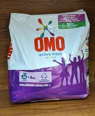 OMO Active Fresh Detergent For Colorful - Toz Camasir Deterjani Renkliler Icin 4kg