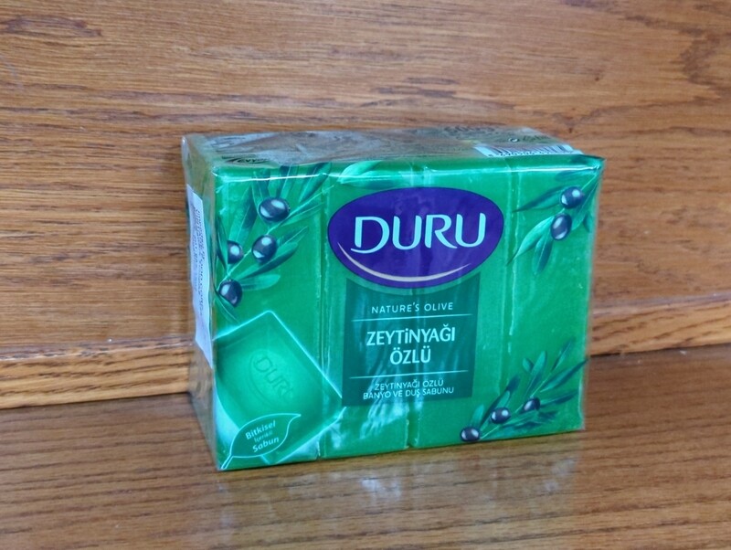 DURU Nature's Olive Bath &amp; Shower Bar Soap Zentinyagi Ozlu Banyo Ve Dus Sabunu 150g x4pcs