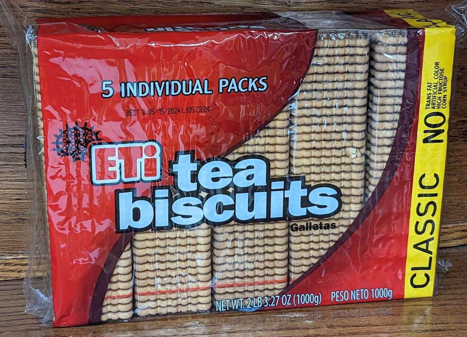 ETI Tea Biscuits 1kg (200g x 5pcs)