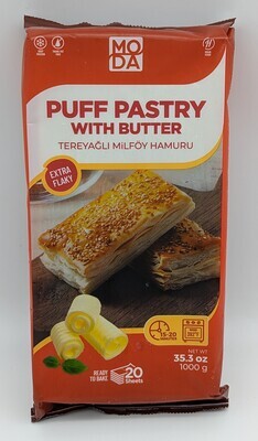 MODA Puff Pastry with Butter - Tereyagli Milfoy Hamuru 1000g