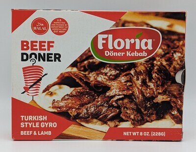 FLORIA Halal Beef Doner Turkish Style Gyro 8oz