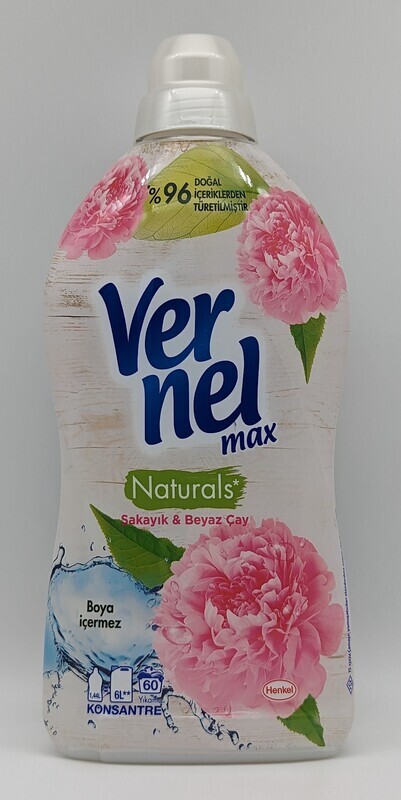 VERNEL Max Sakayik &amp; Beyaz Cay Konsantre Yumusatici - Peony &amp; White Tea Concentrated Softener 1440mL