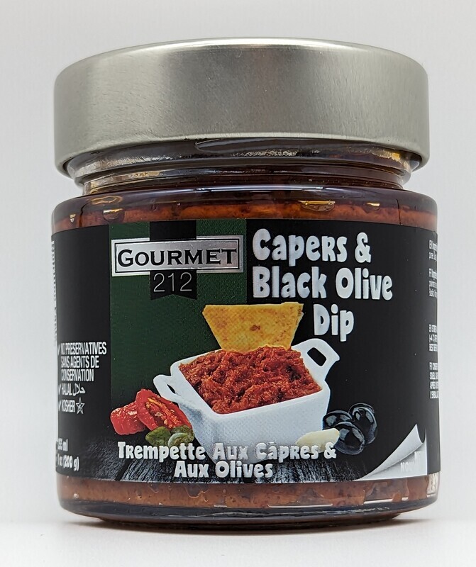 GURME 212 Gourmet Capers &amp; Black Olive Dip 7oz 200g