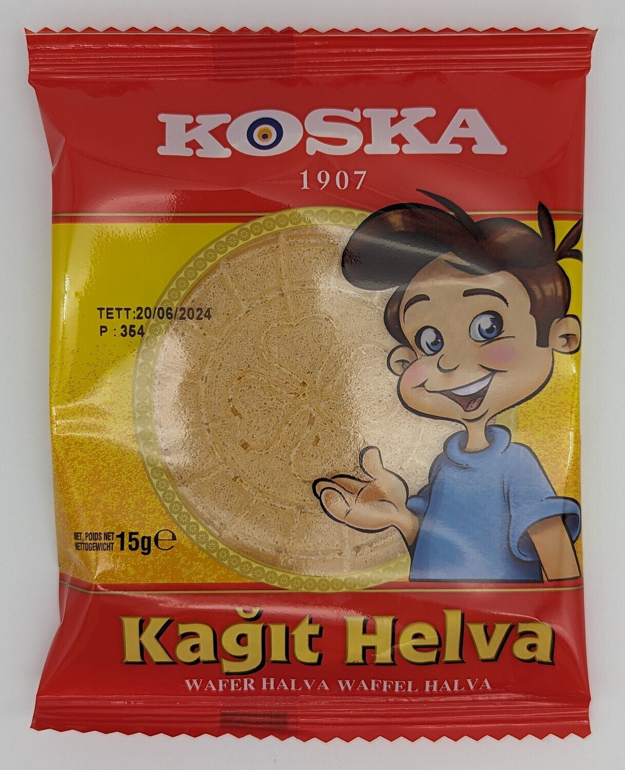 KOSKA Plain Wafer Halva Kagit Helva 15g
